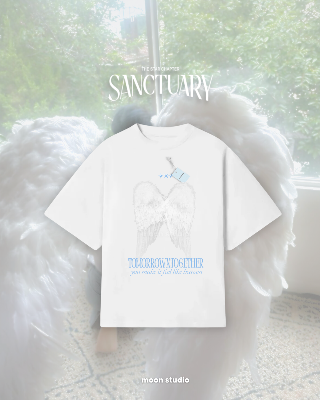 like heaven - TXT Oversized Tee