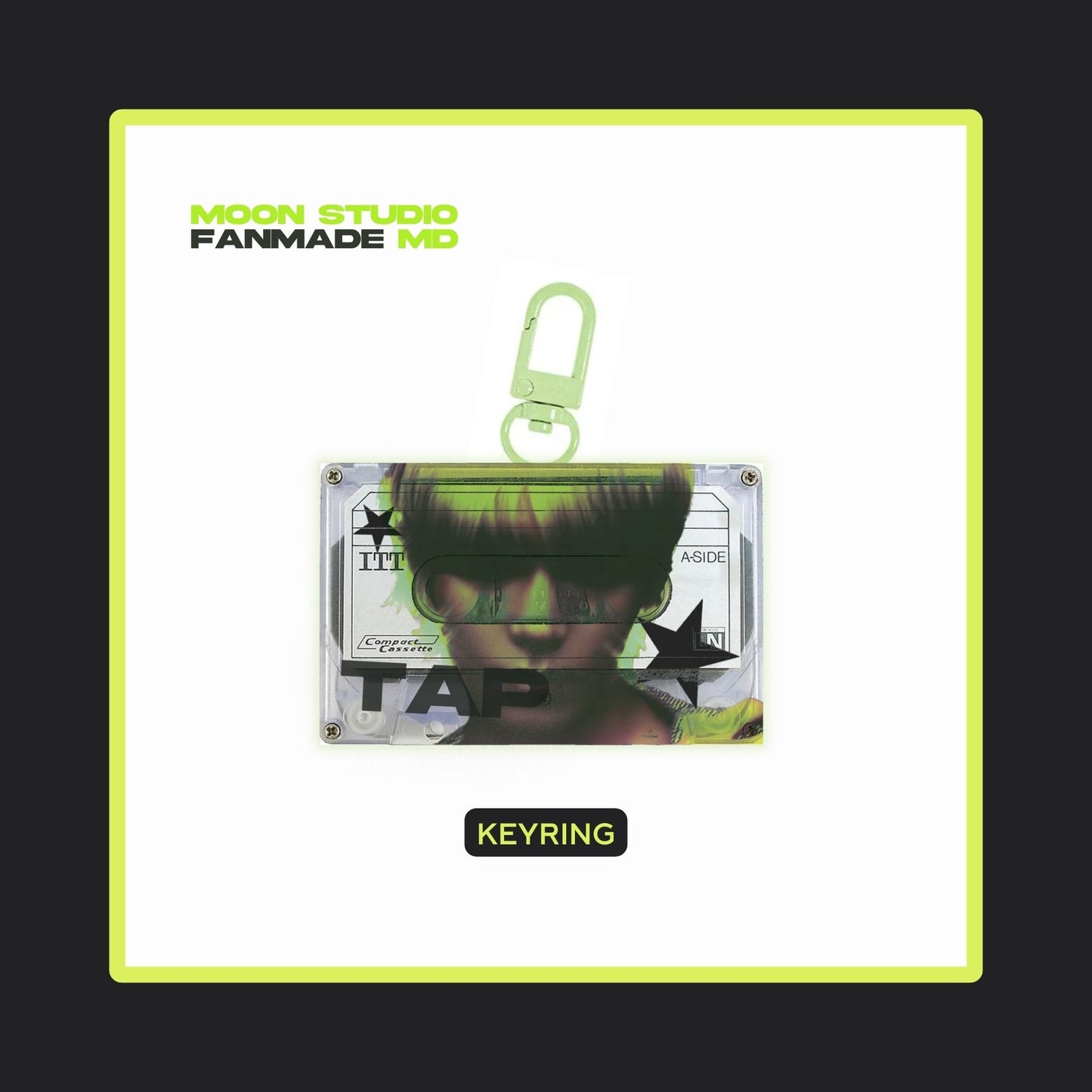 TAEYONG TAP FANMADE MD 1ST ⭐️🖤 acrylic photocard holder & keychain