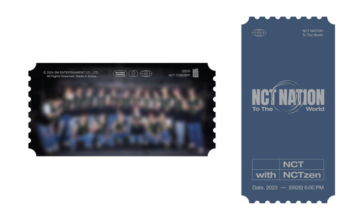 2023 NCT CONCERT - NCT NATION : To The World in INCHEON SMTOWN DVD + regalo de PREVENTA